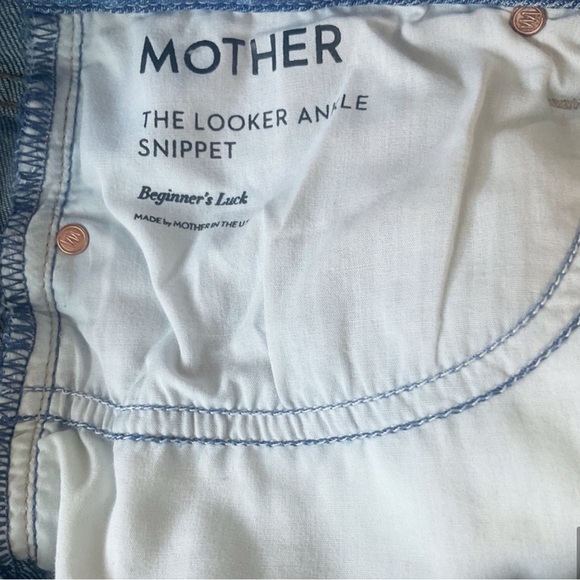 Mother The Looker Ankle Snippet Jeans in Beginner’s Luck Wash Size 29 - Picture 6 of 7